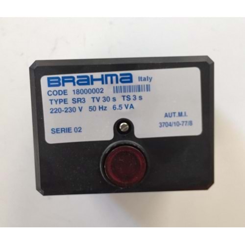 BRAHMA SR3 Brülör Otomatiği 18000002 TV30s TS3s 220-230V 50Hz 6.5VA